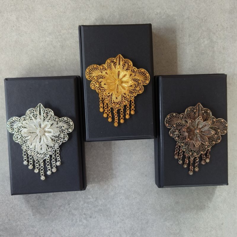 bros kebaya / bros hijab / bros etnik / bros perak / bros tembaga / bros lapis emas 24k / bros sulta