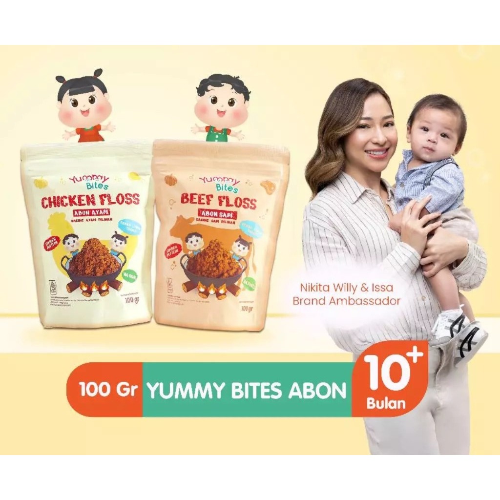 

Yummy Bites Abon Mpasi & Anak 100 GR [Abon Ayam, Abon Sapi]