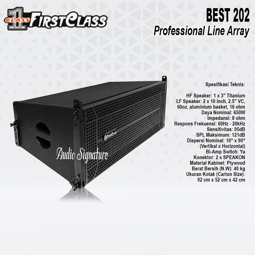 Speaker Pasif LineArray Line Array FIRSTCLASS BEST202 | BEST 202 Original