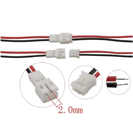 Socket PH2.0 2p Male Female PH 2.0 2mm 2 pin soket kabel plug