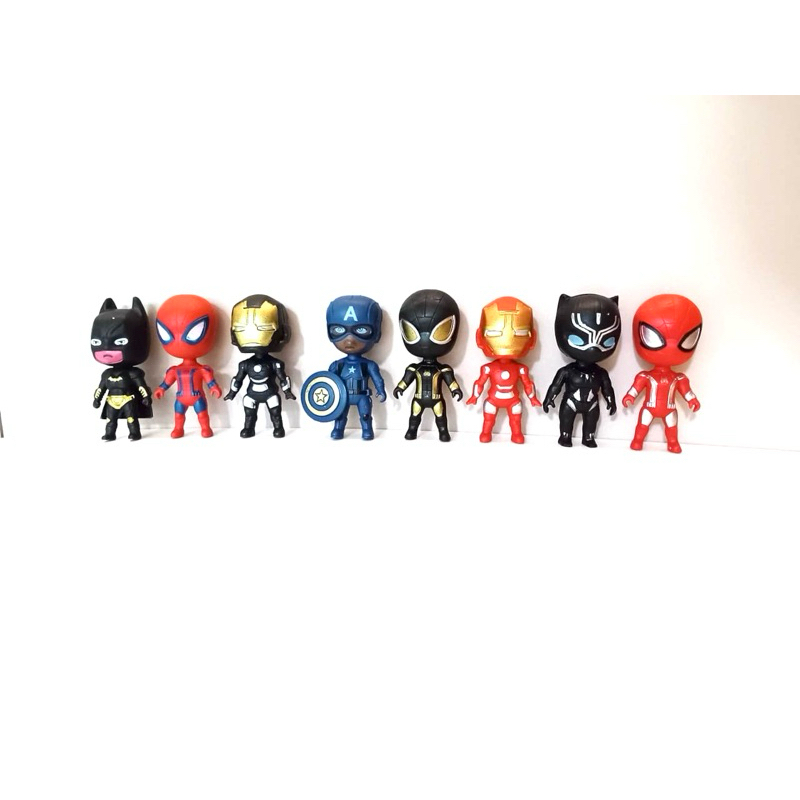 Topper kue avenger / mainan super hero / hiasan kue super hero / hiasan kue avenger / ironman spider