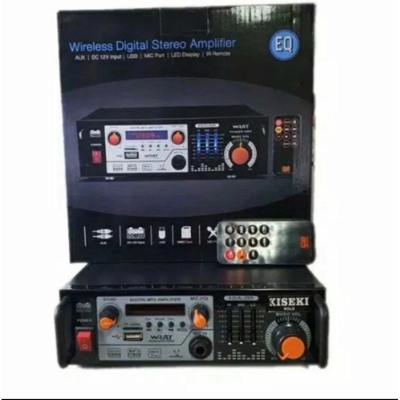 Amplifier digital wireless stereo Fleco equalizer Fleco D 22 for audio