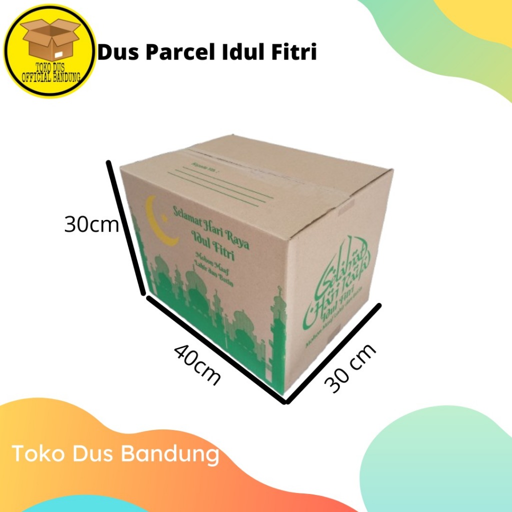 

Kardus Parcel Idul Fitri / 40x30x30 / Dus Lebaran / Box Parcel / Kardus Sembako
