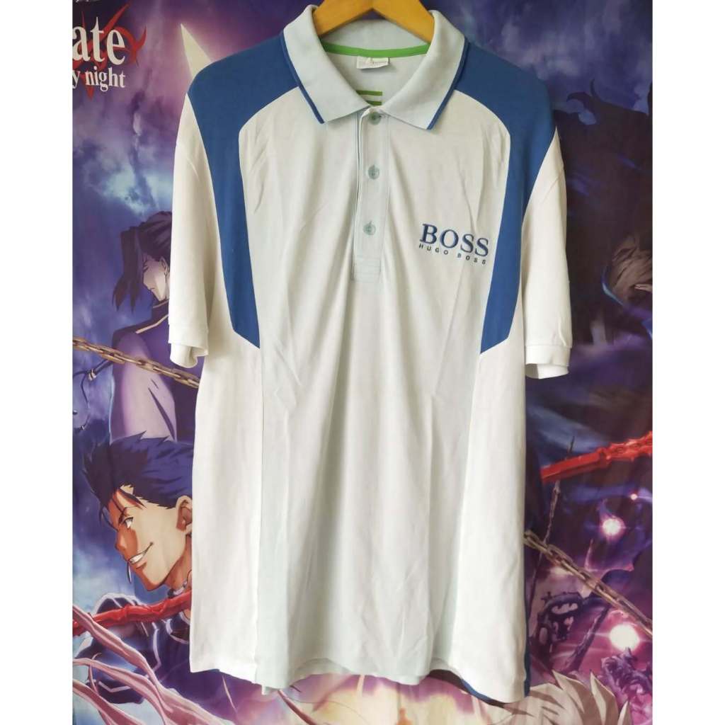 Hvgo Boss x Martin Kaymer Polo Shirt Kaos Tshirt Original Second Merch Japan Korea Brand Vintage Ret