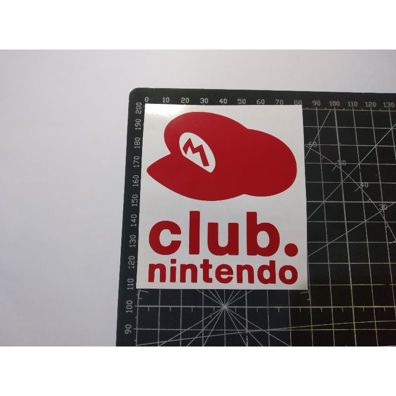 

stiker cutting club nintendo