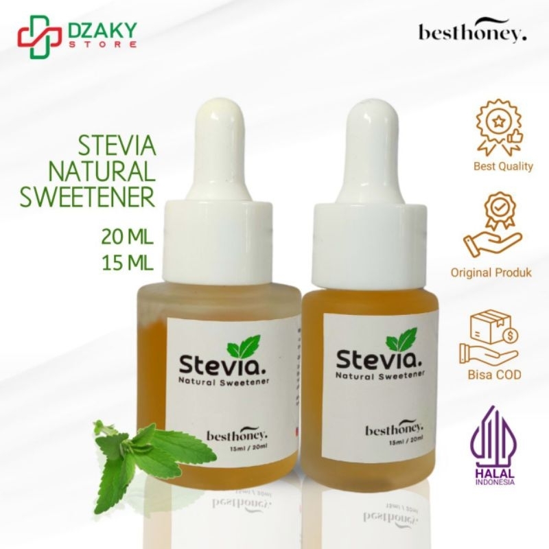 

COD Best Honey Gula Stevia - Pemanis Alami - Stevia Gula Cair - Stevia Tetes 15ml & 20ml