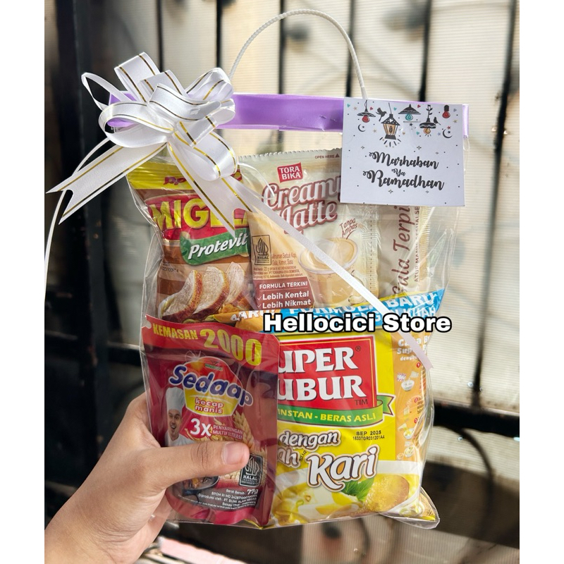 

CUSTOME NAME PAKET SEMBAKO MUGAHAN PARCEL KEMASAN CANTIK