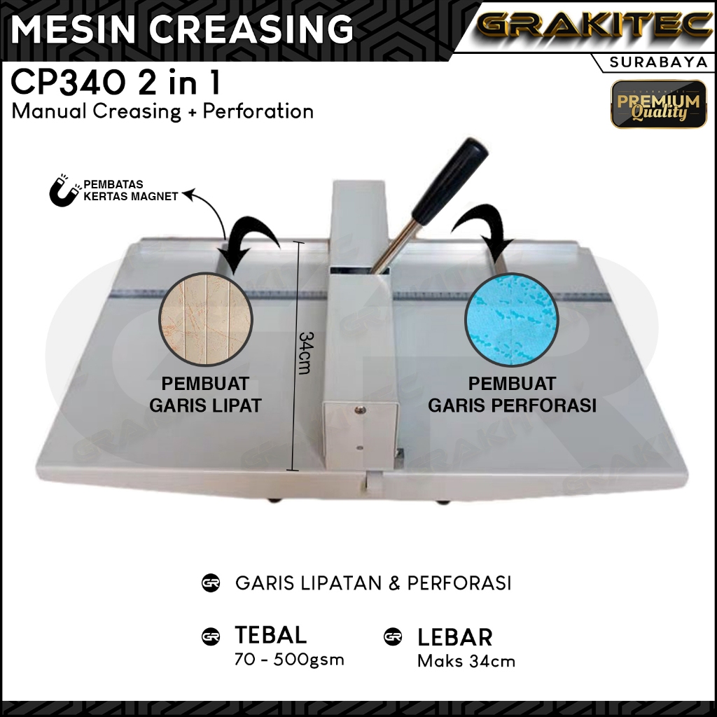 

Mesin Creasing Manual A3 Pembuat Garis Lipatan Buku Undangan