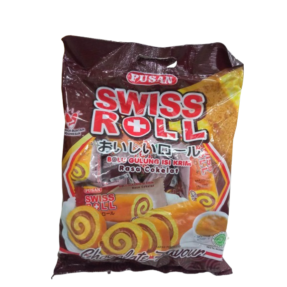 

PUSAN SWISS ROLL COKELAT 20S BAG 360 GR 8992730100827