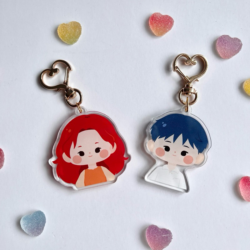 Arrietty and Sho Couple Keychain Gantungan Kunci Ghibli Arrietty by Dagangan Jeruk