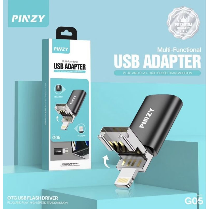 SADEWAACC OTG Pinzy G05/ G05 USB Adapter Lightning OTG Multifungsional