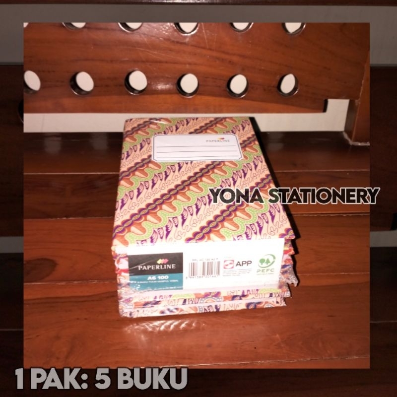

BUKU OKTAVO PAPERLINE A6 100 LEMBAR | 1 pak: 5 buku