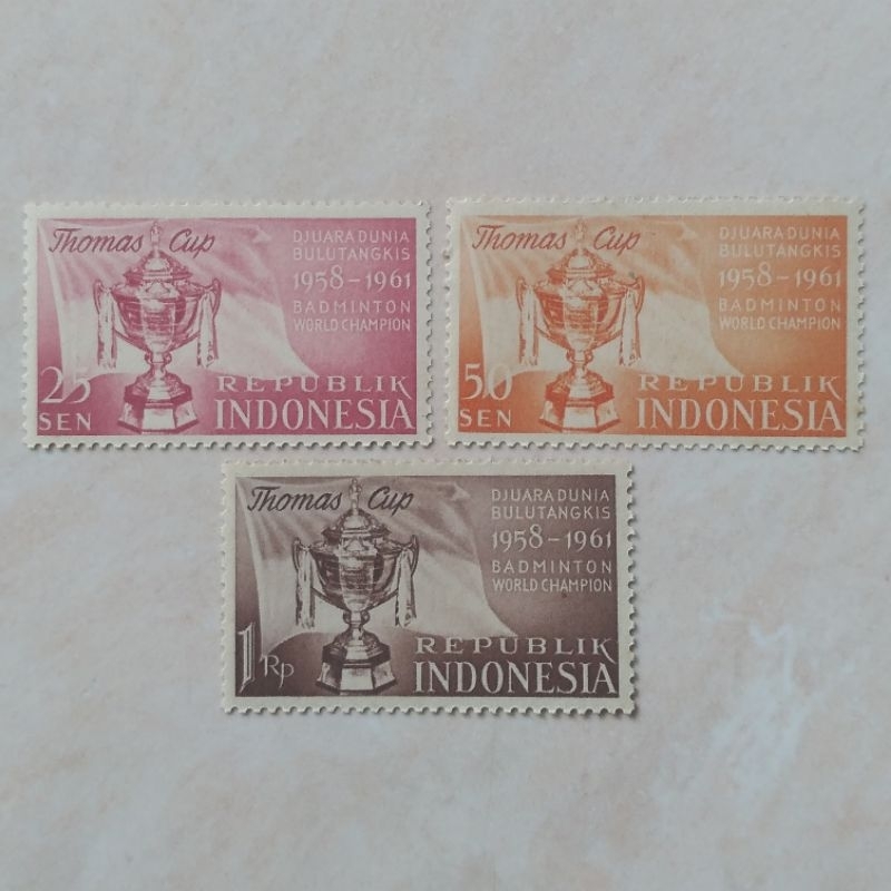 

Perangko Prangko Kuno Set Lengkap Seri Thomas Cup 1958 Mint - YN2166