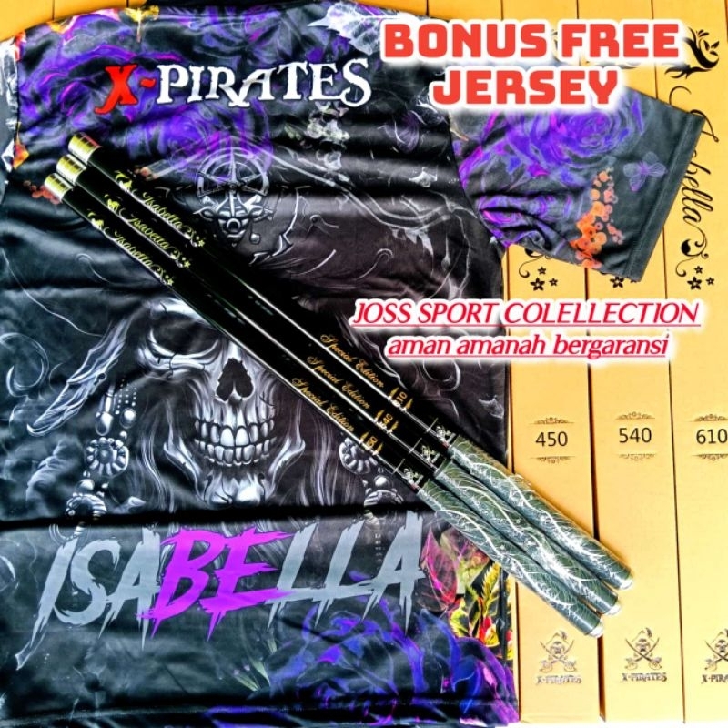 TEGEK ISABELLA X-PIRATES 450 540 610 Alexandria 450 & 540 BONUS JERSY X-PIRATES