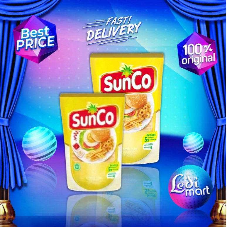 

Sunco Minyak Goreng Pouch Series - Minyak Sayur Bening - Minyak Sehat 5x Tahap Penyaringan - Ledi