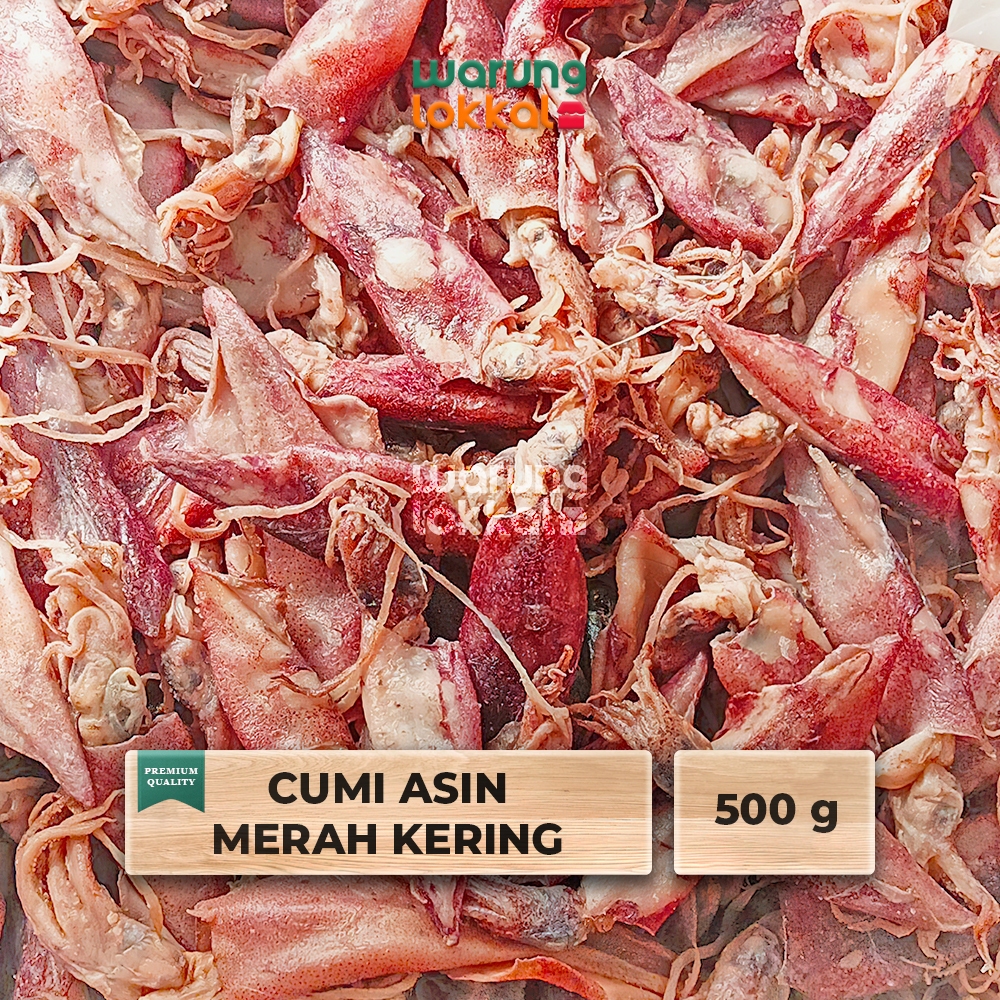 

Cumi Asin Merah Kering 500g - Warung Lokkal