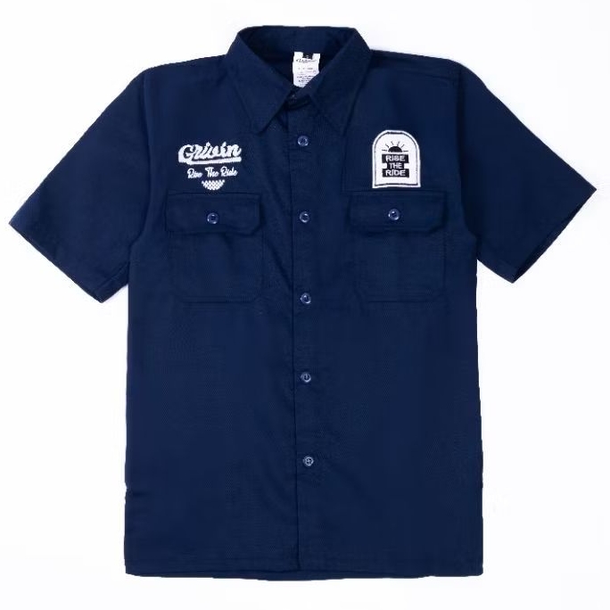 Grivin Workshirt kemeja Vintage Nevy