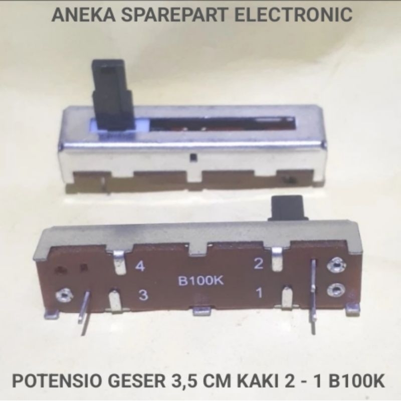 POTENSIO GESER 3,5 CM KAKI 2 - 1 B100K