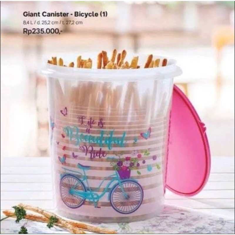 ORIGINAL Toples Tupperware Harga Promo Giant Canister Bicycle