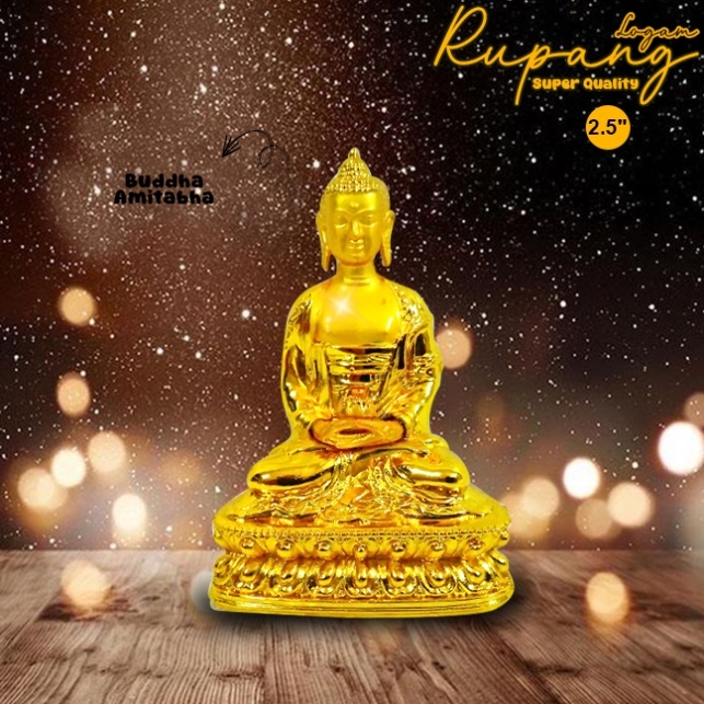 Rupang/Patung/Arca Buddha Amitabha Amitofo Super Quality 2,5" Berkualitas