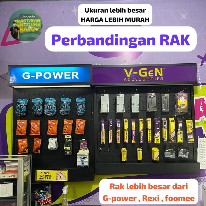 V-GEN FOOMEE RAK DINDING / DAP RAK DINDING RAK DISPLAY GANTUNG  Lemari pajangan ACCESSORIES 100%