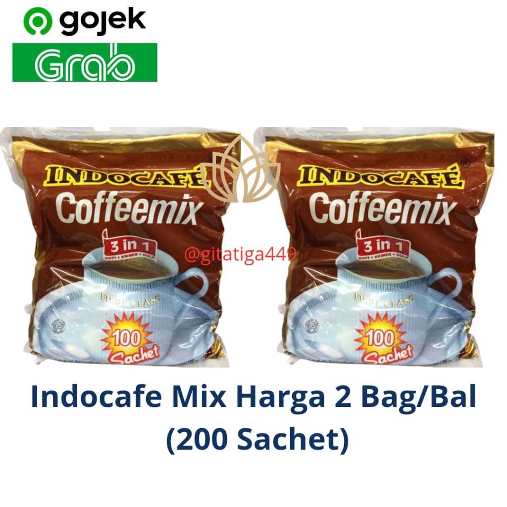 

Indocafe Coffemix 2 Bag isi 20 renceng/200 Sachet x 20gr