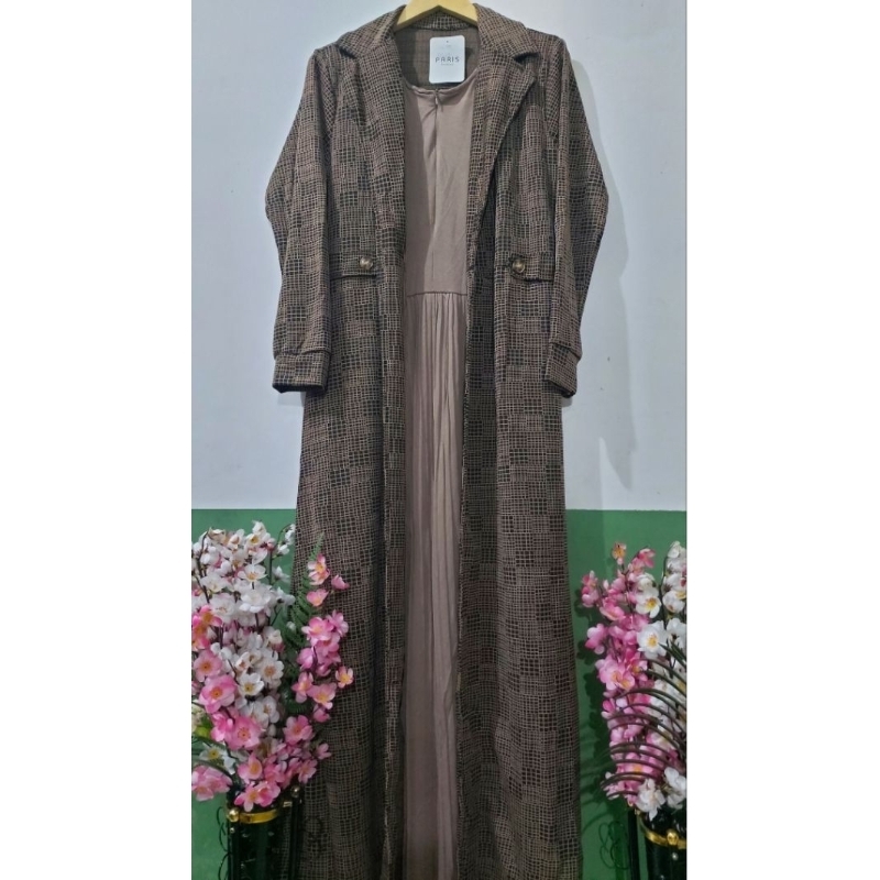 gamis blazer plisket butup