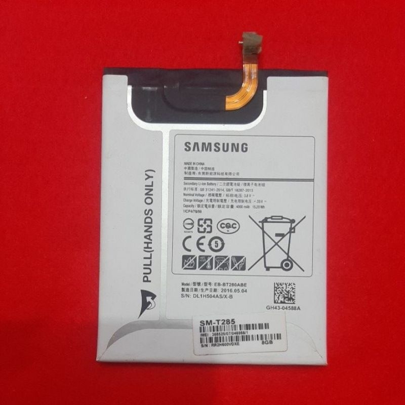 Batre tab samsung SM-T285 original cabutan