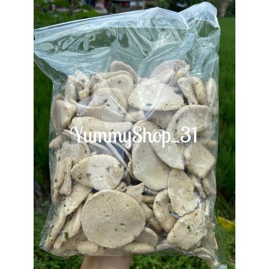 

500GR Basreng Koin Pedas DAun Jeruk Kriuk Bumbu Melimpah