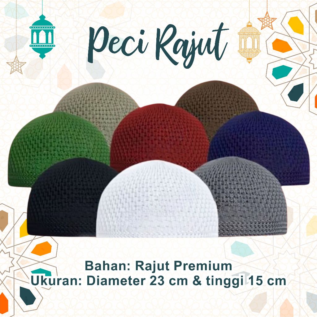 Peci Rajut Dewasa - Kopiah rajut - peci dewasa