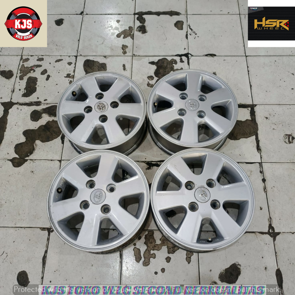 READY STOK VELG OEM SECOND COPOTAN AVANZA RING 14 LEBAR 5 RATA LOBANG BAUT 4X114,3 OFFSET 50 WARNA S