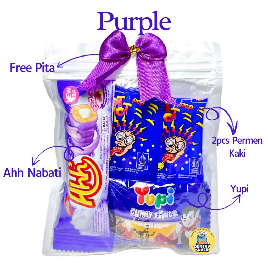 

Mini Gift Snack Purple 3Ribu Freebies Snack Ultah Anniv Graduation