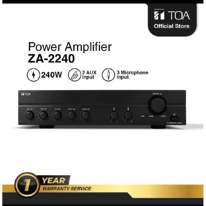 POWER AMPLIFIER TOA ZA 2240 ORIGINAL TOA GALVA