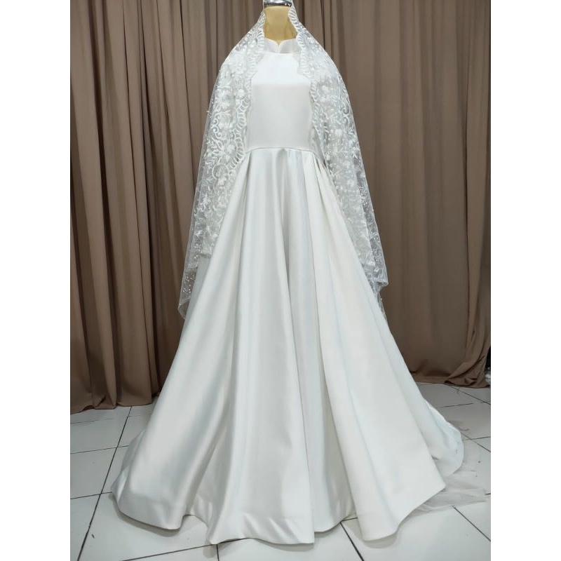 gaun pengantin/baju pengantin/dress pengantin simple