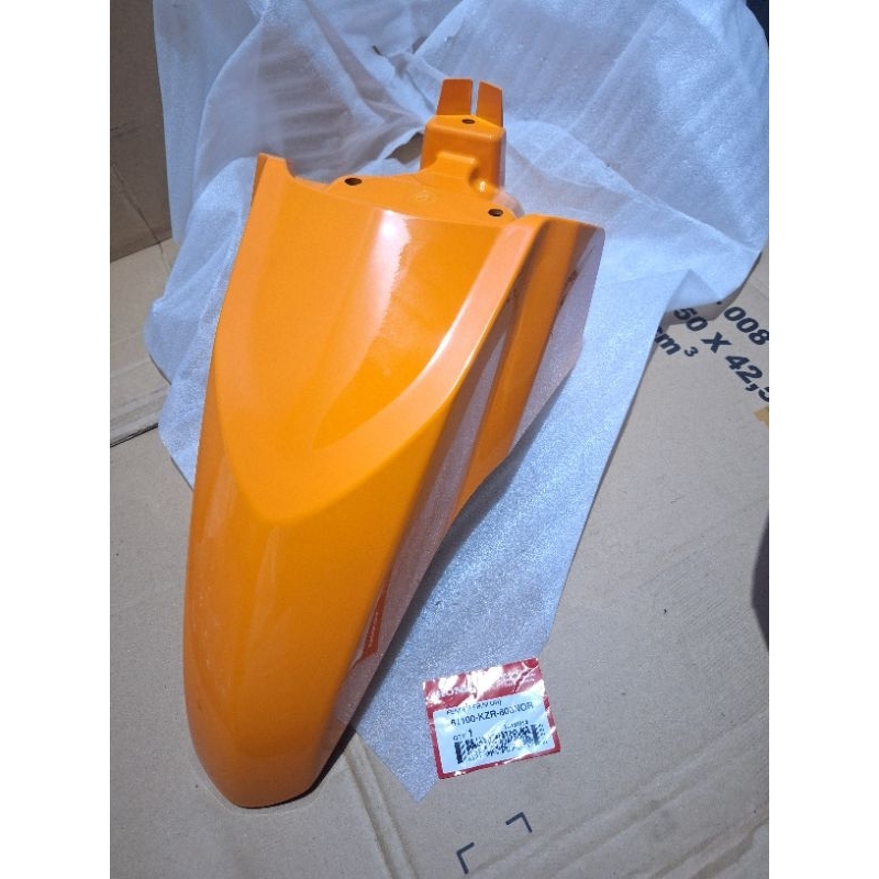 Spakbor slebor depan honda vario 125 fi kzr original ahm honda 61100-KZR-600 orange oren