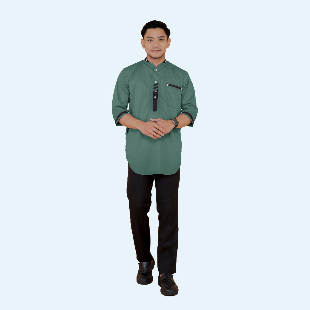 ARZAN - NEW 2025 BAJU KOKO KEMEJA KURTA JUMBO KATUN TOYOBO PREMIUM LENGAN TANGAN 3/4 TERBARU MODEL S