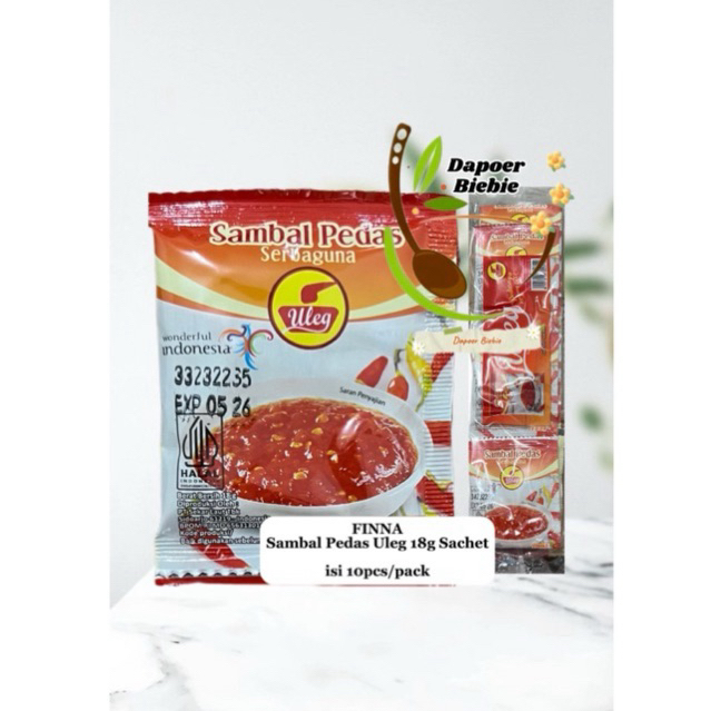 

FINNA Sambal Uleg Pedas Sachet isi 10pcs