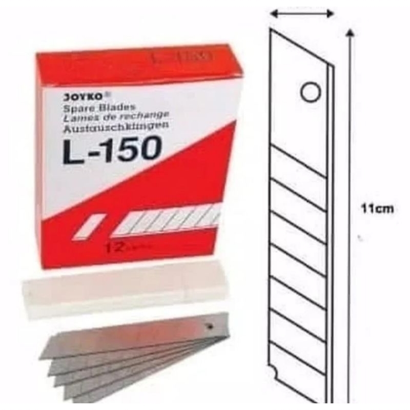 

Refill ISI Cutter BESAR KENKO L 150 - MURAH 1 Tube 5 PCS