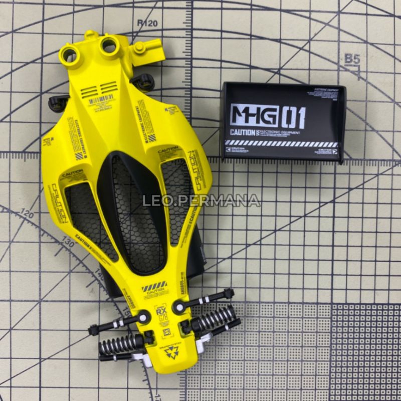 BODY AVANTE JR CUSTOM REPAINT MECHA YELLOW | BODY AVANTE