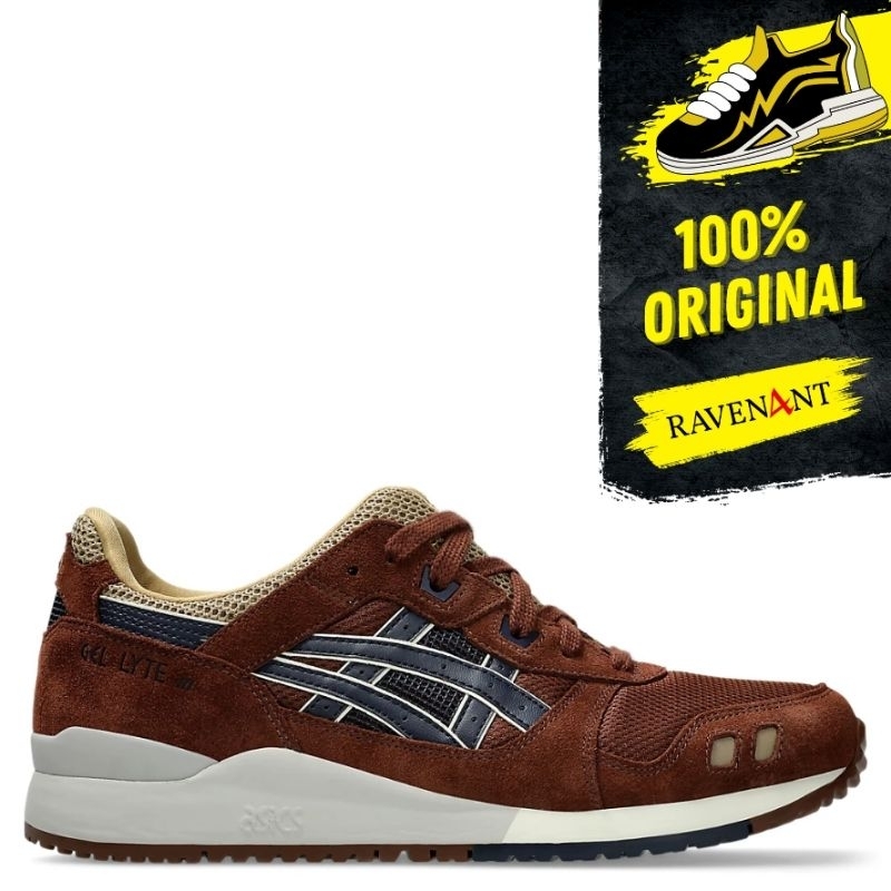 ASICS Gel-Lyte III OG Reddish Brown Midnight ORIGINAL - Sepatu Sneakers Pria