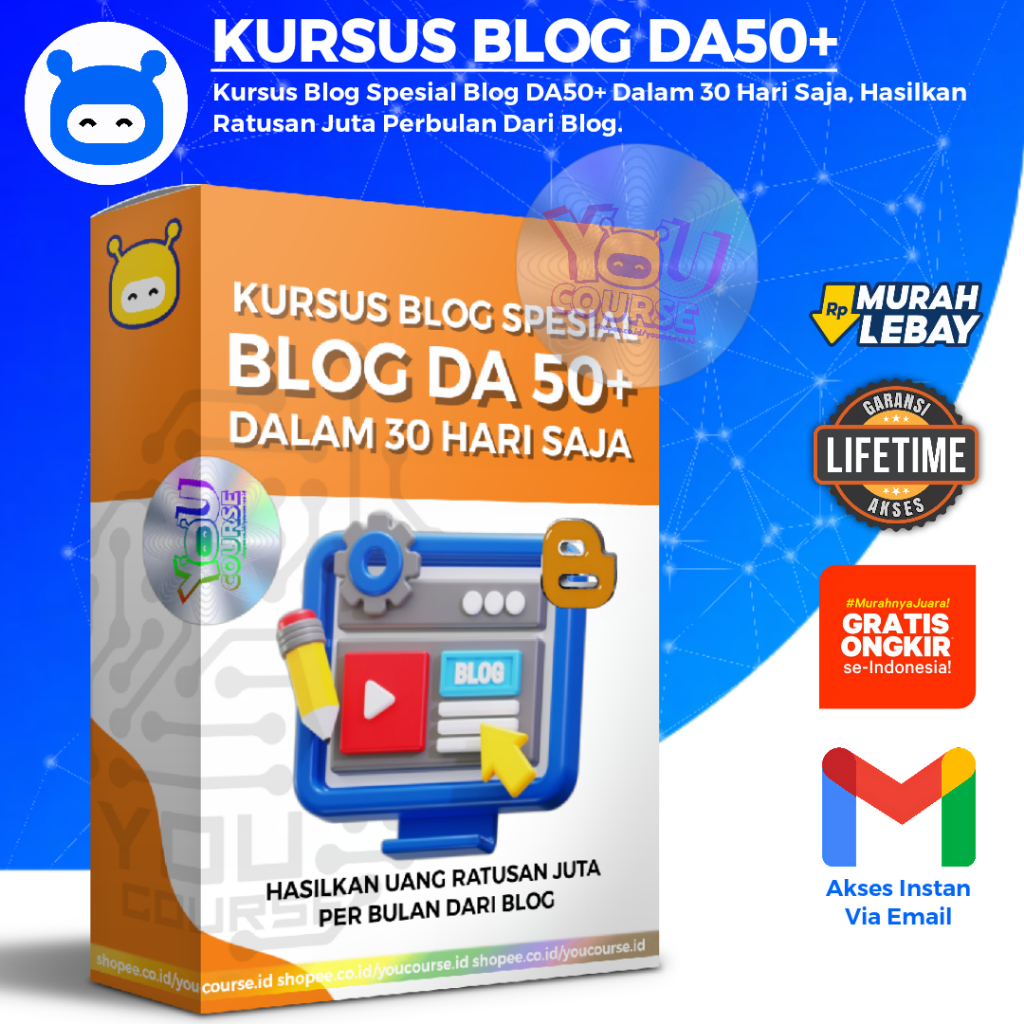 KURSUS BLOG DA 50+ - Kursus Blog Spesial Dalam 30 Hari saja