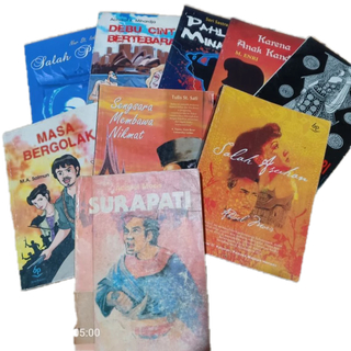 Buku seri sastra novel nostalgia balai pustaka cetakan baru pujangga indonesia