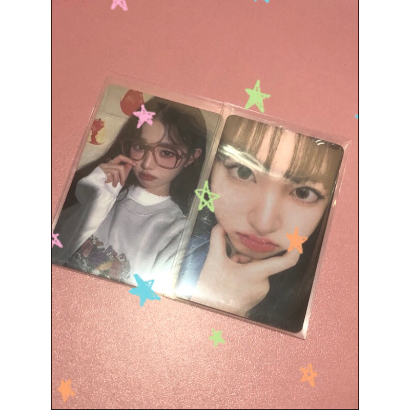 photocard ive liz zoom & wonyoung nerd