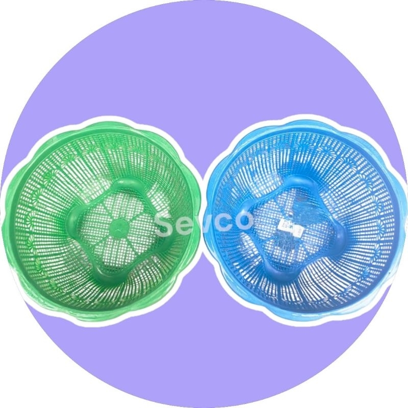 Kalo Plastik Keranjang Teratai 115112 / Keranjang Bulat Murah Bunga Serbaguna/ Wadah