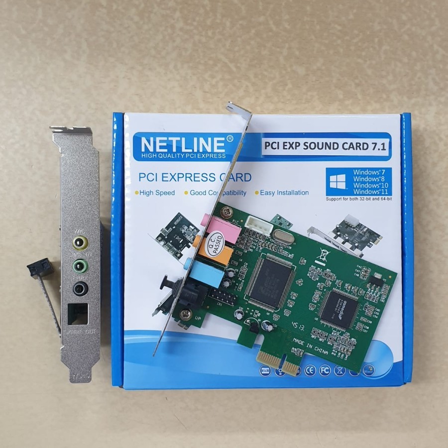 Netline PCI Express Sound Card 5.1 / PCI Express Sound Card 7.1