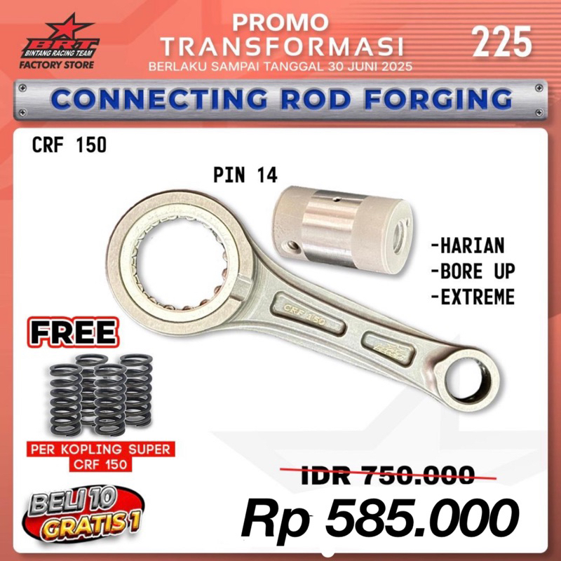 Setang piston forging crf150L