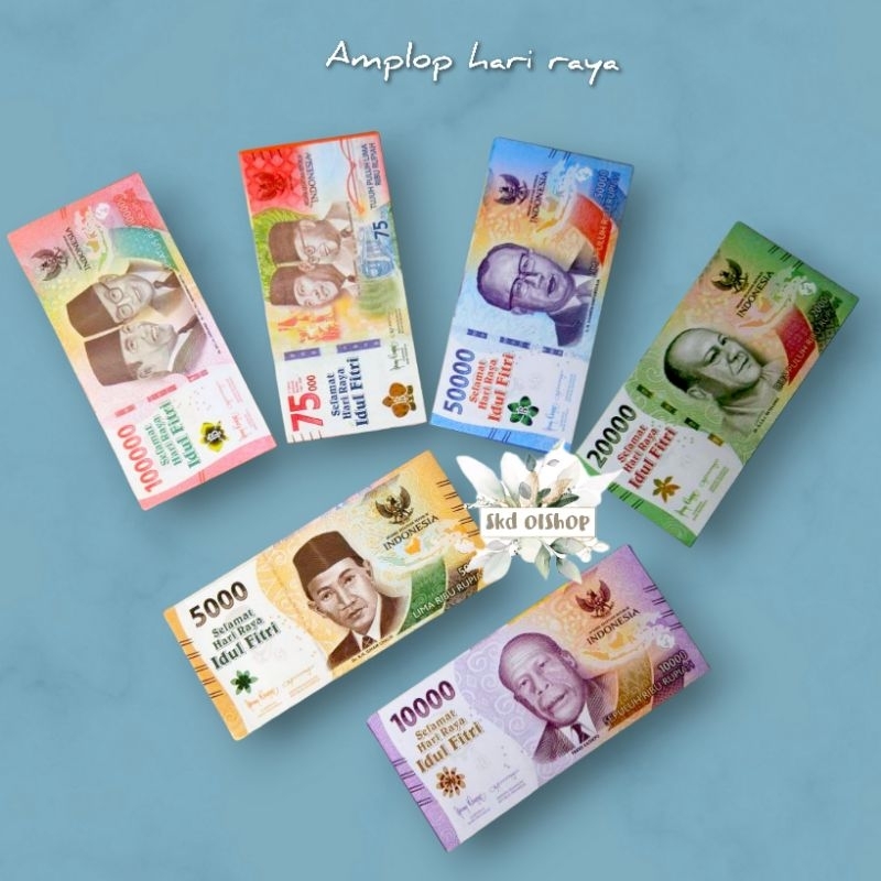 

Amplop lebaran Ampau lebaran uangDF2 ukuran panjang isi 10 lembar pergambar