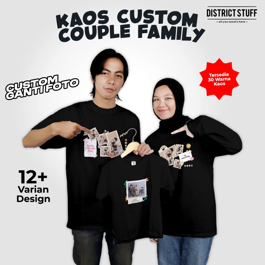 Kaos Custom Keluarga Couple Family Gathering