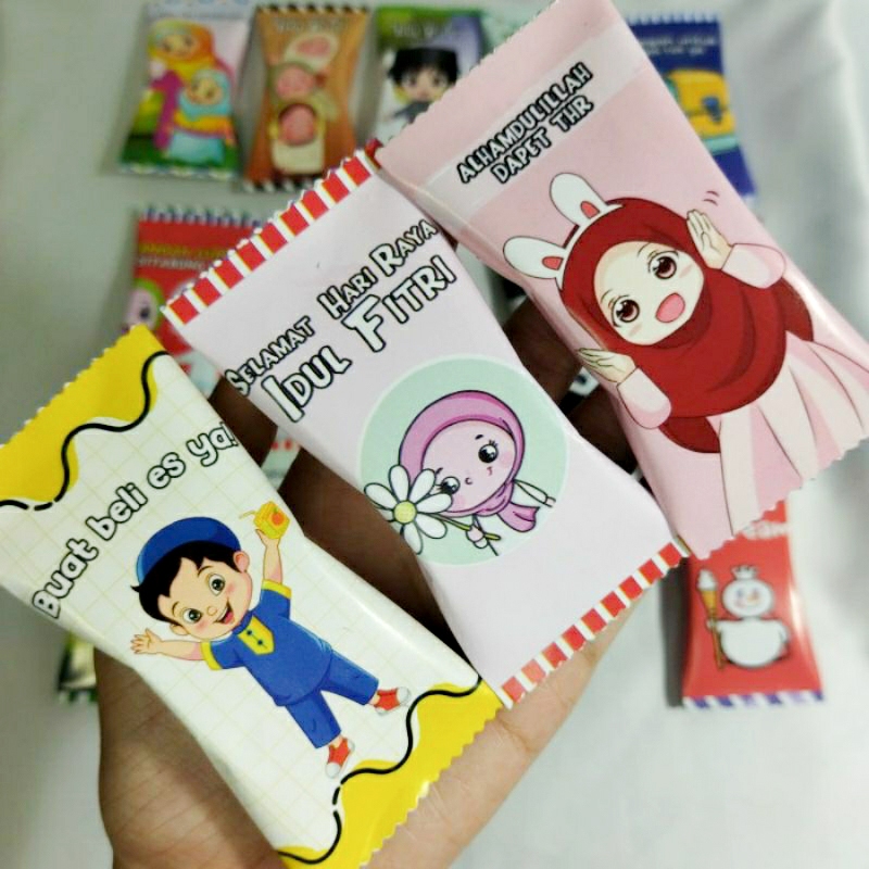 

(ISI 100PCS) Amplop Lebaran Bentuk Permen / Amplop thr Lebaran Permen / Amplop Permen Idul Fitri