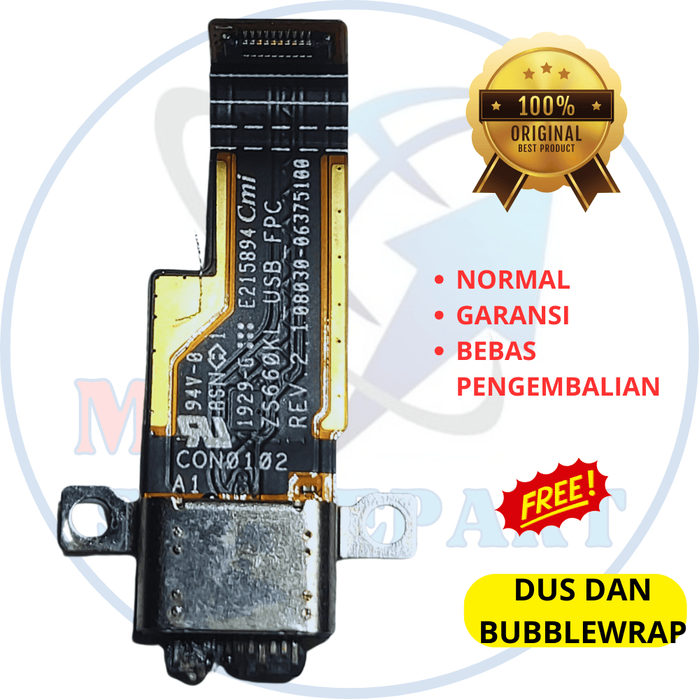 Flexible charger / konektor cas hp Asus Rog 2 - asli original copotan cabutan bawaan